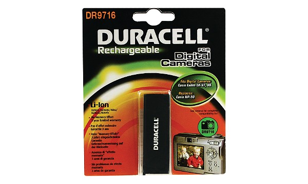 Internal Battery Casio Exilim EX-V7